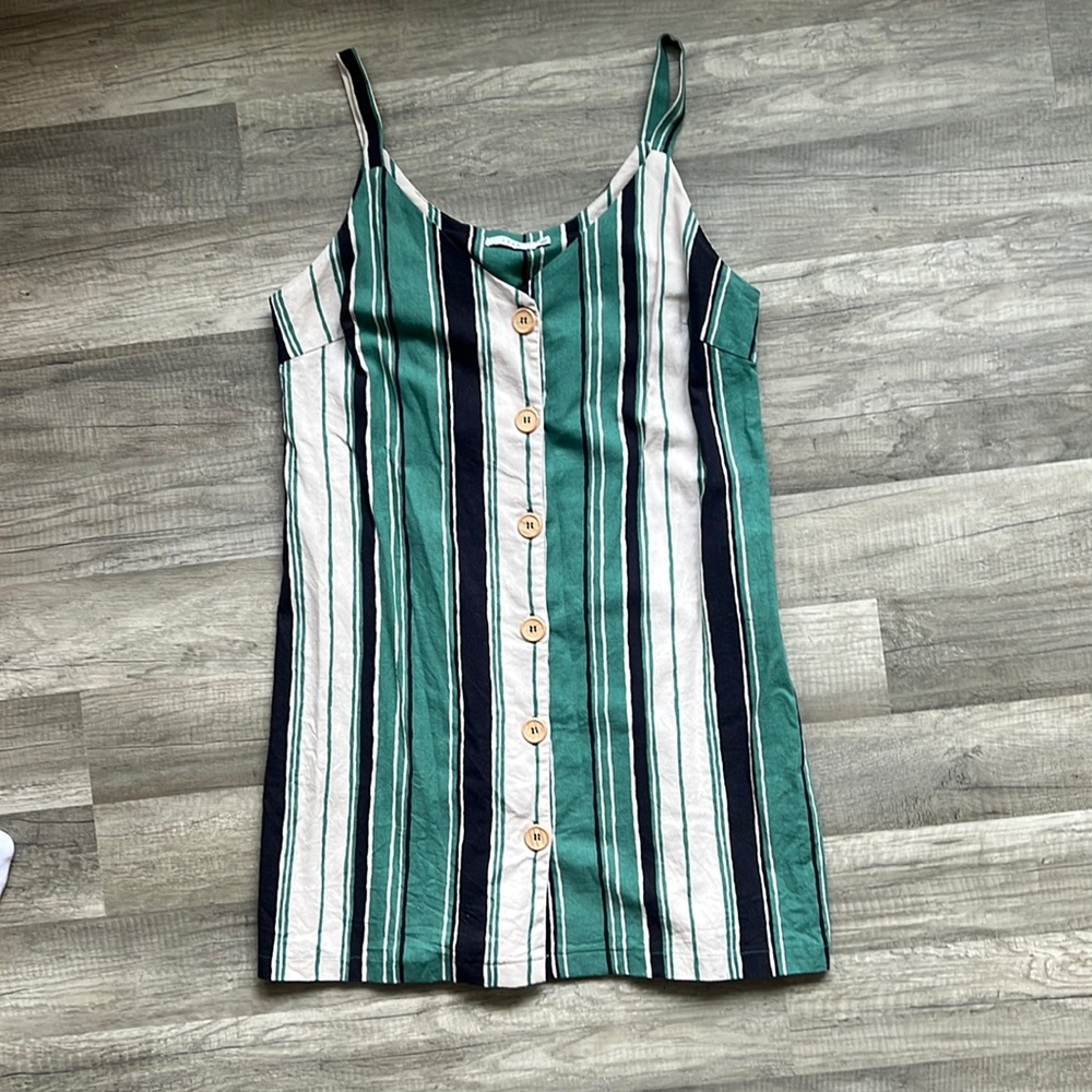 Lush Linen Button Up Dress